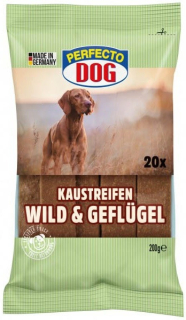 Perfecto Dog Masové plátky zvěřina/drůbeží 20ks 200g